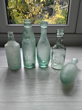 Collection of 5 Vintage Glass Bottles                                 Trjul