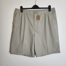 Cotton Traders Mens Size 38 Beige Natural Cotton Chino Shorts