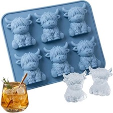 3D Highland Cow Ice Cube Tray
