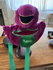 Vintage 90’s Barney The Purple Dinosaur Plush Fanny Pack Hip Bum Bag Adjustable 