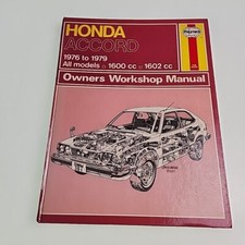Haynes Honda Accord 1976 1979