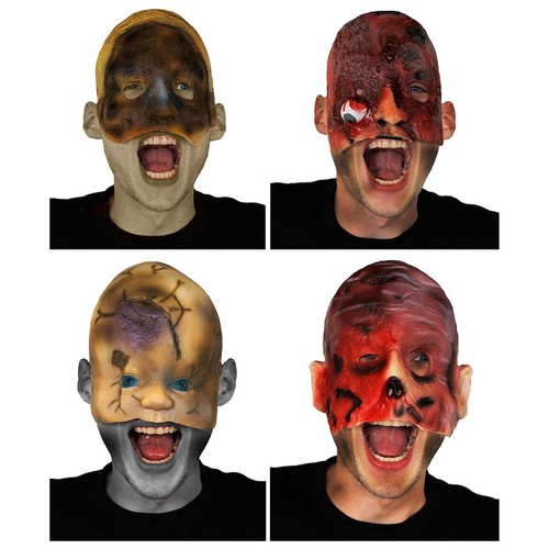 Half face halloween mask - face,