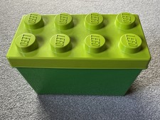 LEGO STORAGE BOX GENUINE LARGE GREEN EXCELLENT CONDITION USED