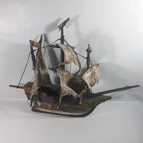 Antique galleon boat mayflower - antique,
