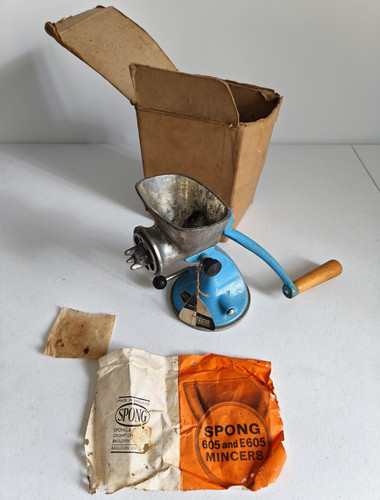 Spong 605 manual meat grinder - spong,