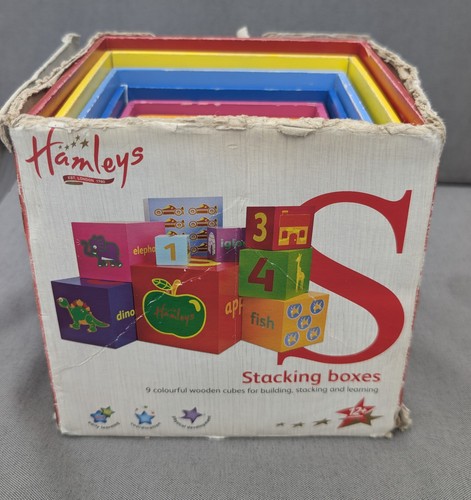 Hamleys wooden stacking - hamleys, boxes