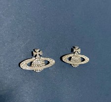 Silver Vivienne Westwood Stud Earrings