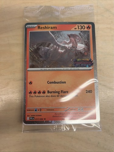 Pokemon card reshiram - card,