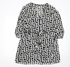Zara Women Black Geometric