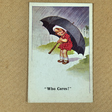 Vintage Postcard Comic, Who