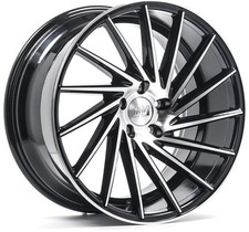 Alloy Wheels 19" 1AV ZX1 Black Polished Face For Vauxhall Vectra VXR 06-08