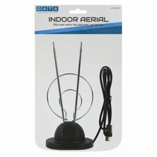 Indoor Portable HD TV Aerial With Telescopic Antenna FM/VFH