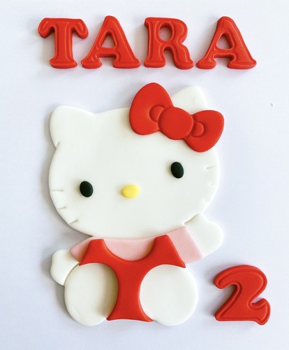 Edible fondant hello kitty - fondant,