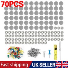 70Pcs Car Roof Lining Liner Repair Kit Fix Sagging Headliner Pins Buckle Rivet.