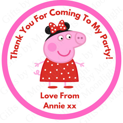 Personalised birthday stickers - personalised,