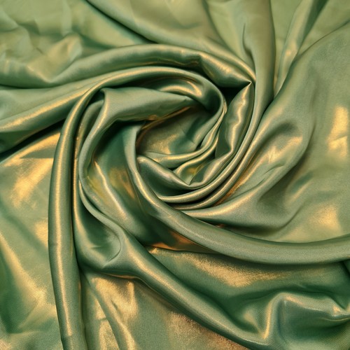 Gold shimmer foil charmeuse - foil,