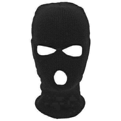 Balaclava black mask - black,