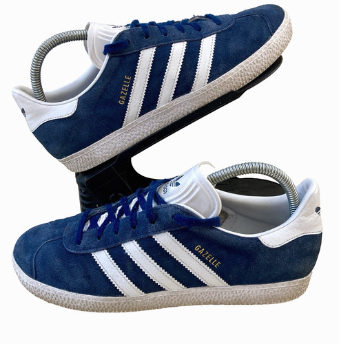 Adidas gazelle dark blue white - adidas, blue/white