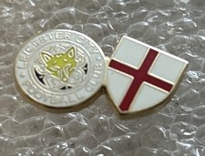 Very Old & Rare collectable Leicester City  Supporter Enamel Badge - Wear Proud