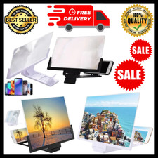 12/14" inch Mobile Phone Screen Magnifier 3D HD Video Amplifier Stand New Model