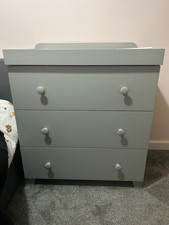 Grey 3 piece nursery furniture