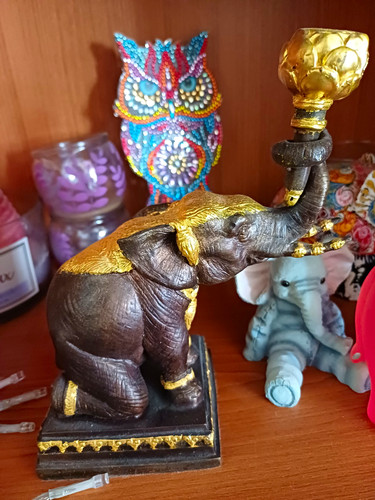 Decorative elephant ornament - elephant,