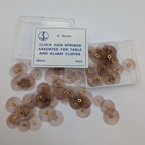 Vintage clock hairsprings - vintage, w