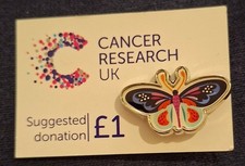 Charity pin badge cancer