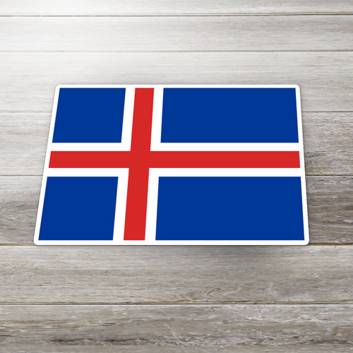 Icelandic flag decal reykjavik - flag,