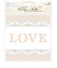 Papermania 'Vintage Notes' 6" x 6" Filigree Cards and Envelopes 