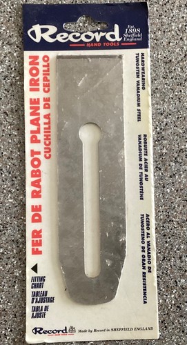 Vintage record plane blade - record,