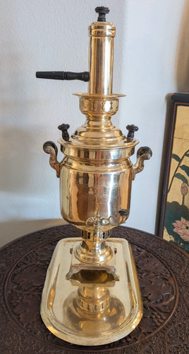 Turkish brass samovar garanti - brass,