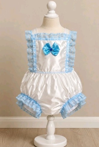 Adult baby sissy blue lace - adult,
