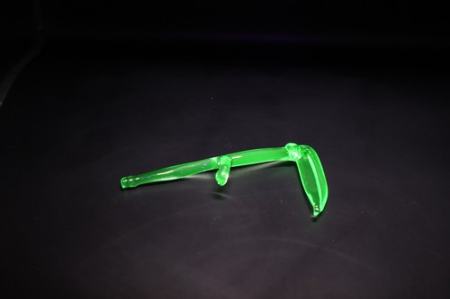 Uranium glass scythe figurine - scythe,