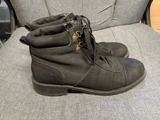 M&S black lace up ankle boots size 7