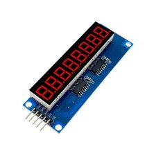 8 digit Red 7 segment LED