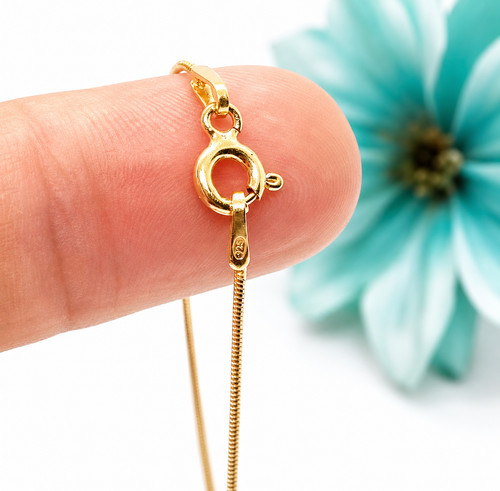 Gold silver chain necklace - silver,