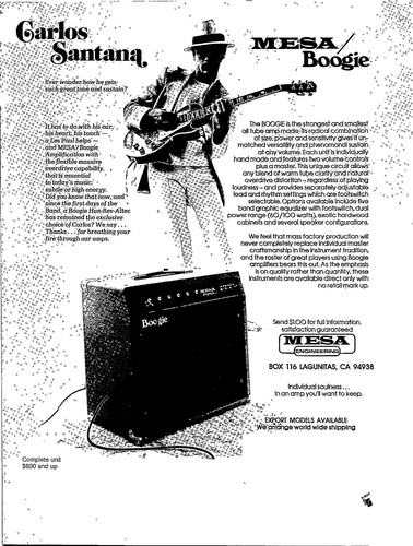 Vintage 1980 mesa boogie - mesa,