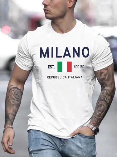 Mens milano graphic shirt - mens, t