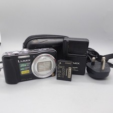 Panasonic Digital Camera Lumix DMC-TZ27 14.1MP Black Tested With Battery+ Charge