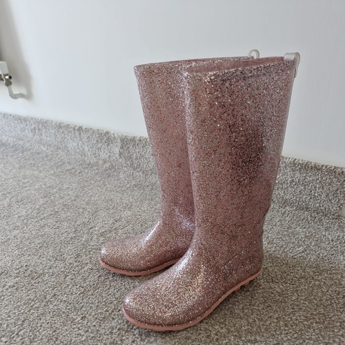 Girls pink glitter rubber - girls,