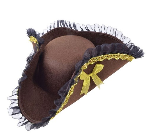 Brown gold ribbon pirate - gold,