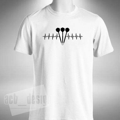 Darts heartbeat shirt 180 - heartbeat, t-shirt