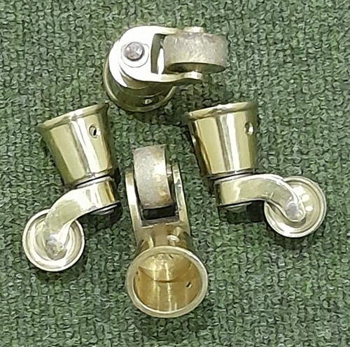 Solid brass vintage round - solid,