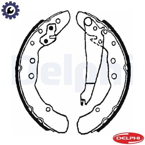 Brake shoe set - brake, for