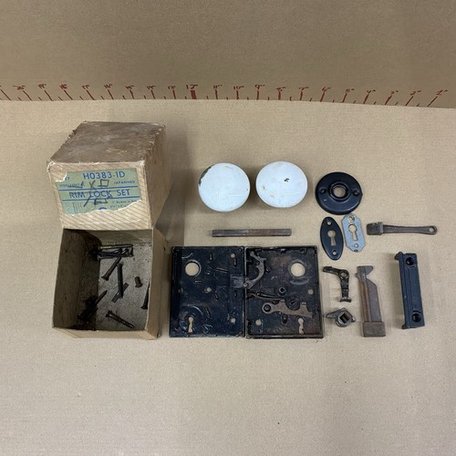 Vintage rim lock door - vintage,