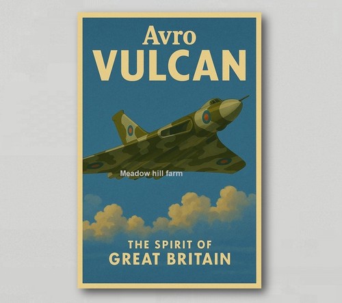 Fridge magnet raf avro vulcan - raf,