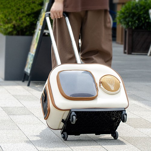 Cat carrier with wheels large - cat,