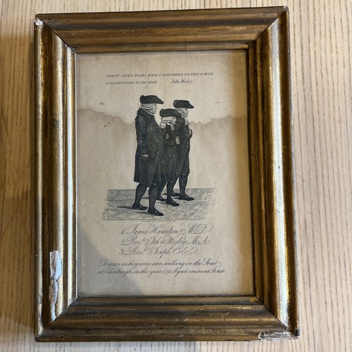 Framed engraving james - engraving, of