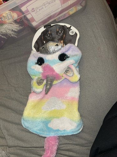Small dog coat sparkly unicorn - dog,